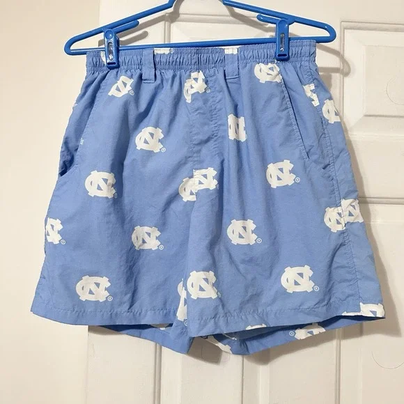 UNC Tarheels Men's Columbia PFG Back Cast River Shorts Size Small Beach‎ NCAA - Picture 2 of 6